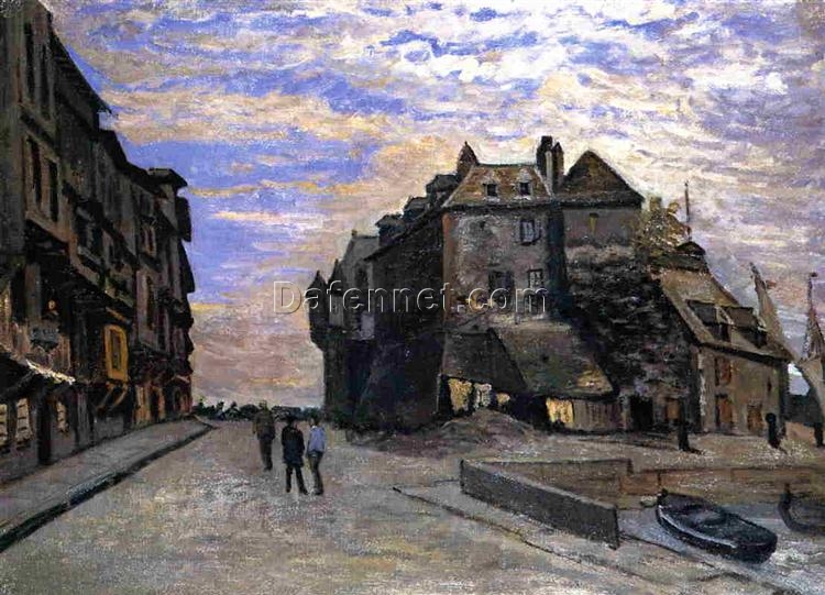 Custom Hand-Painted The Lieutenancy at Honfleur by Claude Monet – 1864 Artwork in Vibrant Colors, Dafen Village Oil Painting Studio