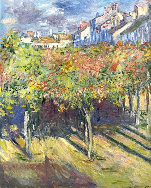 Claude Monet’s “The Lindens of Poissy” (1882) – Custom Oil Painting Reproduction by Skilled Artists in Dafen Village