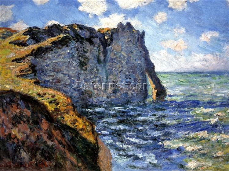 Claude Monet’s “The Manneport” – High-Quality Oil Painting Reproduction, Customizable Art from Dafen Village Studio