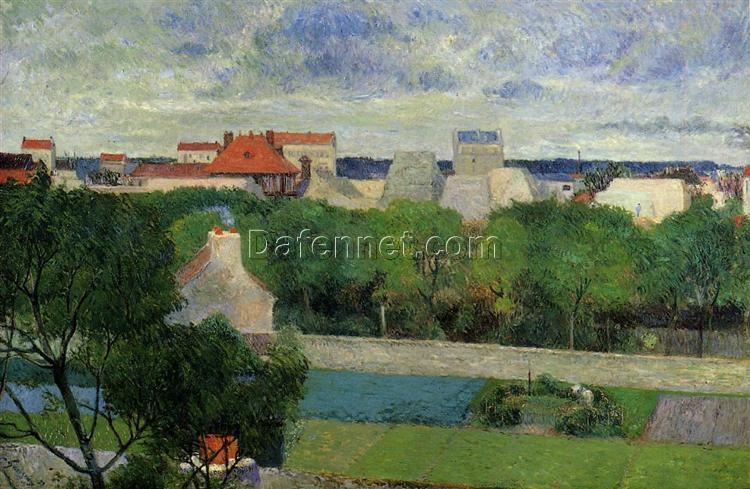 The Market Gardens of Vaugirard” by Paul Gauguin 1879 – Hand-Painted Oil Painting Reproduction | French Landscape Art