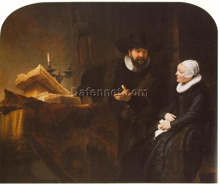 Rembrandt ‘The Mennonite Preacher Anslo and his Wife’ 1641 – A Noble Portrait of a Religious Couple