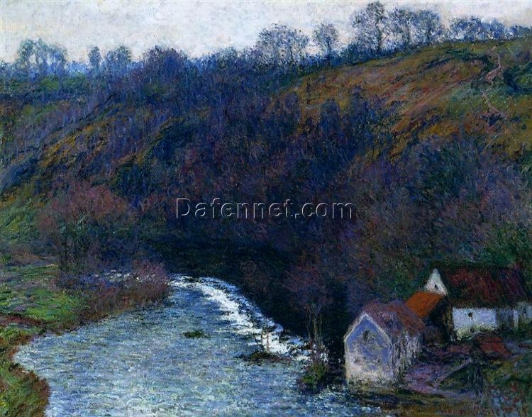 Custom “The Mill at Vervy” Oil Painting, Impressionist Art for Living Room or Office, Made by Dafen Village Artists