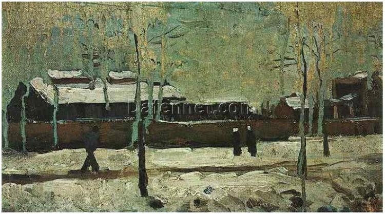 Buy Van Gogh The Old Station at Eindhoven – 1885 Custom Oil Painting Reproduction for Home Decor