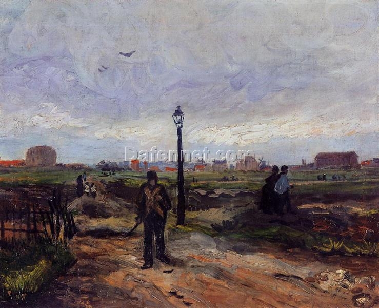 The Outskirts of Paris (1886) by Van Gogh – Hand-Painted Oil Painting Reproduction from Dafen Village