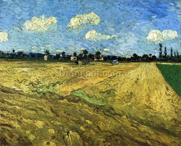 The Ploughed Field (1888) by Van Gogh – Hand-Painted Oil Painting Reproduction from Dafen Village