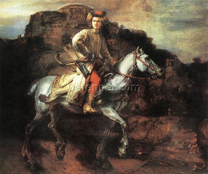 Rembrandt ‘The Polish Rider’ 1655 – A Striking Portrayal of Strength and Determination