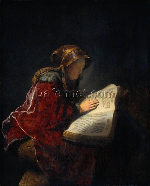 Rembrandt ‘The Prophetess Anna (Rembrandt’s Mother)’ 1631 – Iconic Dutch Golden Age Portrait of Family