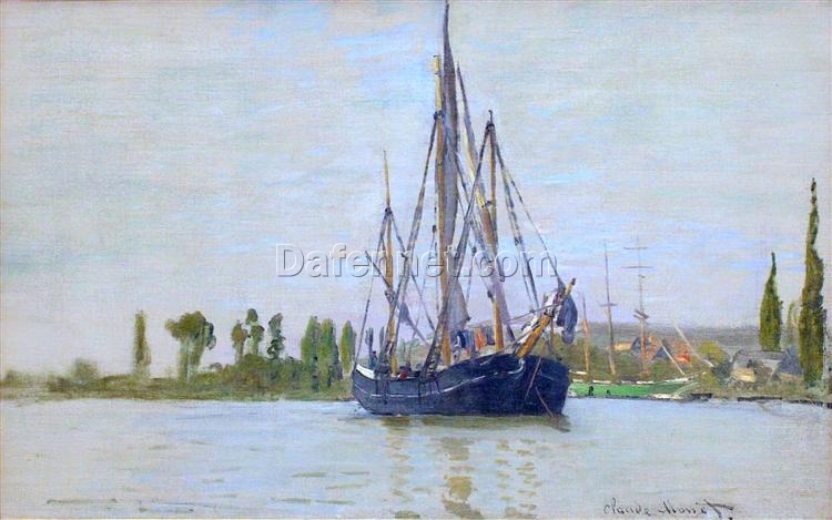 Claude Monet’s “The Sailing Boat” Oil Painting Reproduction, High-Quality Canvas Artwork from Dafen Village