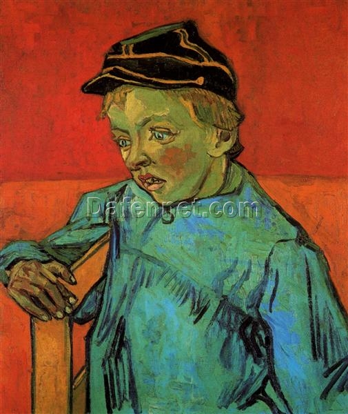 Authentic Van Gogh 1888 The Schoolboy (Camille Roulin) – Handcrafted Oil Painting Reproduction