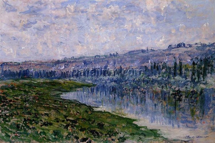 Claude Monet’s The Seine and the Chaantemesle Hills (1880) – Beautiful Hand-Painted Oil Painting from Dafen Village Studio