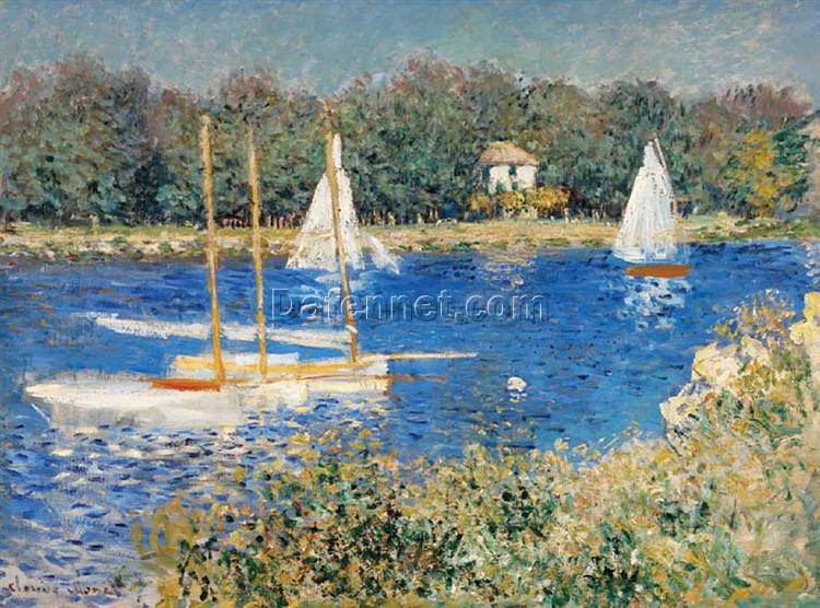 Impressionist Masterpiece: The Seine at Argenteuil by Claude Monet – Hand-Painted Oil Painting from Dafen Village