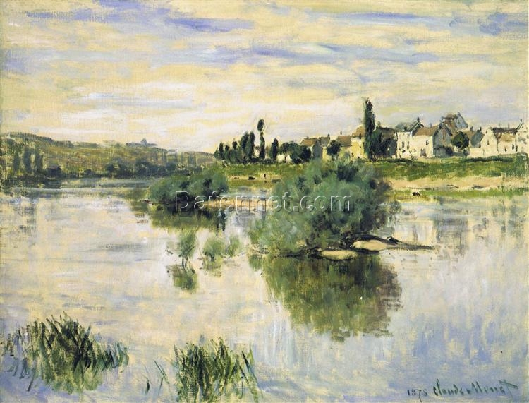 Claude Monet’s The Seine at Lavacourt (1878) | Beautifully Hand-Painted Oil Painting | Dafen Village Custom Artwork