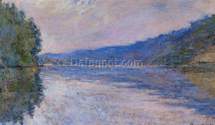 Artistic Reproduction of Claude Monet’s The Seine at Port-Villez (1894) – Stunning Hand-Painted Oil Painting from Dafen Village Studio