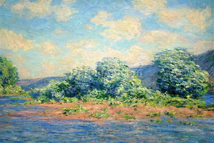 Claude Monet’s The Seine at Port-Villez (1883) – Stunning Oil Painting Reproduction from Dafen Village Art Studio