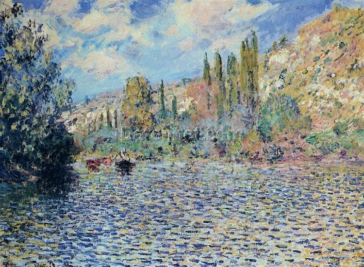 Claude Monet’s The Seine at Vetheuil (1879) | Custom Oil Painting Reproduction | Dafen Village Studio