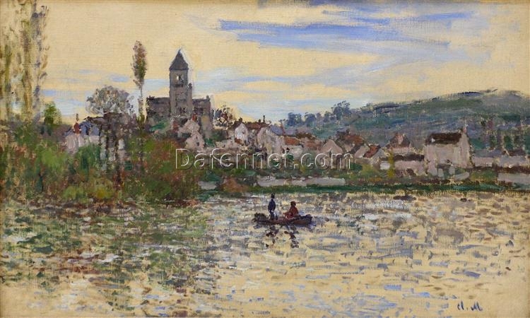 Dafen Village Studio’s Reproduction of The Seine at Vetheuil (1879) by Claude Monet | High-Quality Hand-Painted Oil Painting