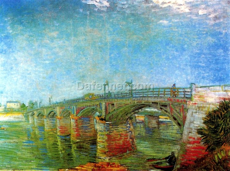 The Seine Bridge at Asnieres (1887) by Van Gogh – Hand-Painted Oil Painting Reproduction from Dafen Village