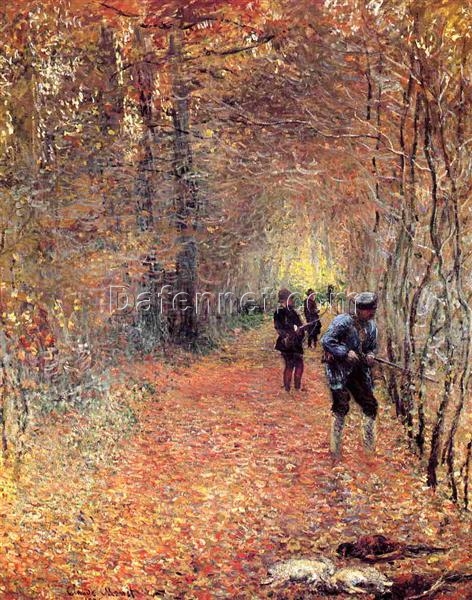 Custom Reproduction of The Shoot (1876) by Claude Monet, Handcrafted Oil Painting from Dafen Village Studio