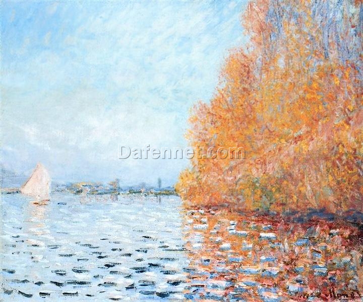 Dafen Village Impressionist Oil Painting Reproduction of Claude Monet’s The Seine at Argenteuil (1873)