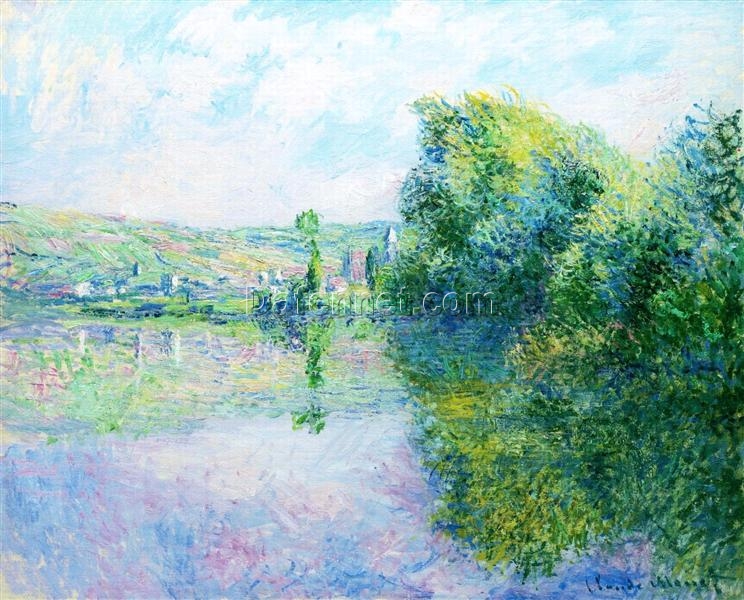 Transform Your Space with a Hand-Painted Oil Painting of The Seine at Vetheuil (1880) by Claude Monet