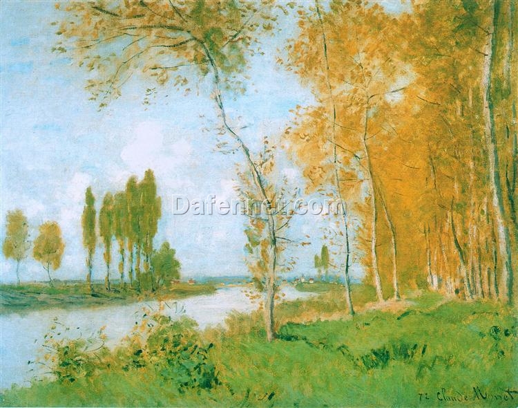 Hand-Painted The Spring in Argenteuil (1872) by Claude Monet – Beautiful Impressionist Spring Landscape Oil Painting from Dafen Village Studio