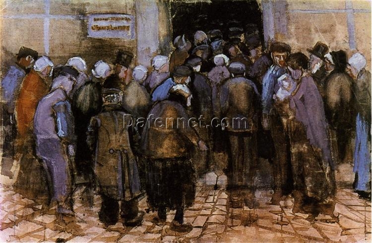 Authentic Van Gogh 1882 The State Lottery – Handcrafted Oil Painting Reproduction