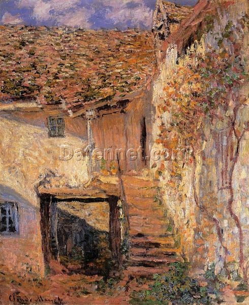 Oil Painting Reproduction of The Steps by Claude Monet (1878) | Handmade Masterpiece from Dafen Village