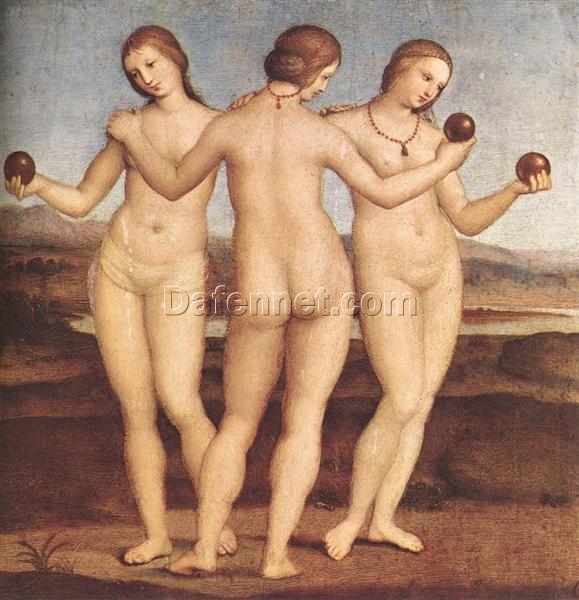 Raphael’s ‘The Three Graces’ – High-Quality Oil Painting Reproduction in High Renaissance Style