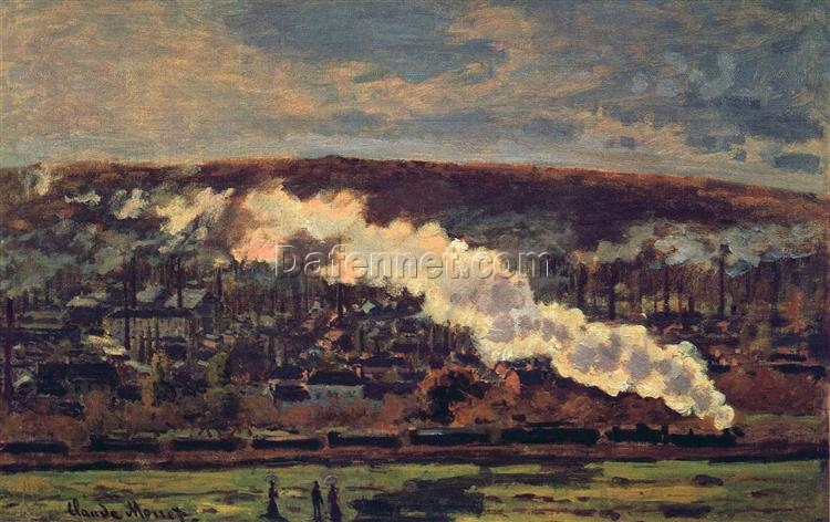 Custom Oil Painting of The Train (1872) by Claude Monet – Perfect for Art Enthusiasts and Collectors