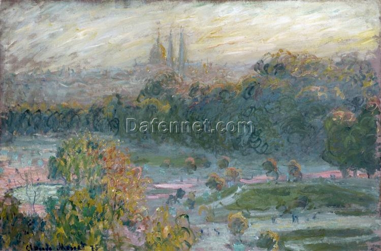 Original Oil Painting Reproduction of Monet’s The Tuileries (Study) 1876 | Made by Dafen Village Artists