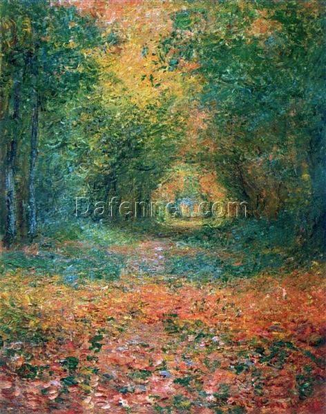 The Undergrowth in the Forest of Saint-Germain (1882) – Claude Monet’s Masterpiece in Oil Painting, Handcrafted in Dafen Village