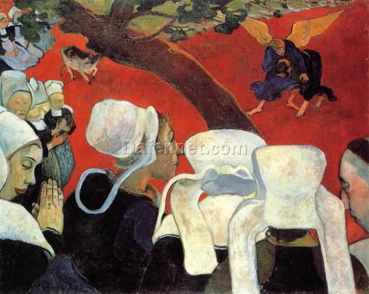 Buy “The Vision after the Sermon” by Paul Gauguin – 1888 Hand-Painted Oil on Canvas