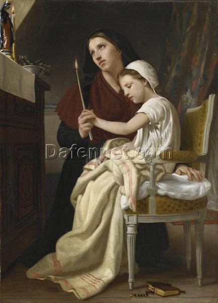 Buy “Le Vœu” (El Voto) by Bouguereau | Custom Oil Painting Reproduction from Dafen Village