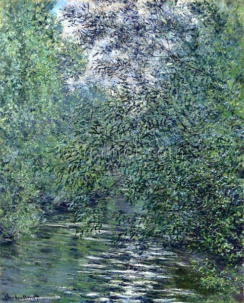 Stunning Hand-Painted The Willows on the River by Claude Monet (1876) – Impressionist Art from Dafen Village Studio