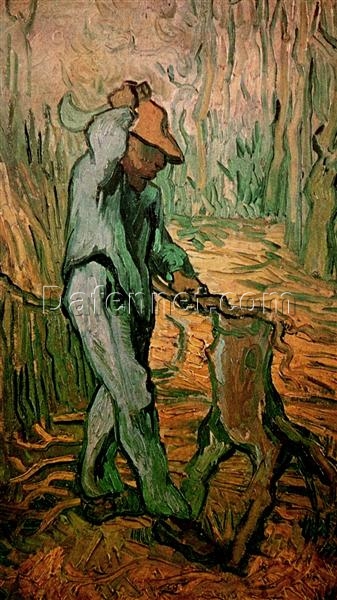 The Woodcutter after Millet by Van Gogh – 1890 Oil Painting Reproduction, High-Quality Canvas Art