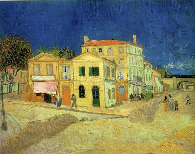 Authentic Van Gogh 1888 The Yellow House – Handcrafted Oil Painting Reproduction