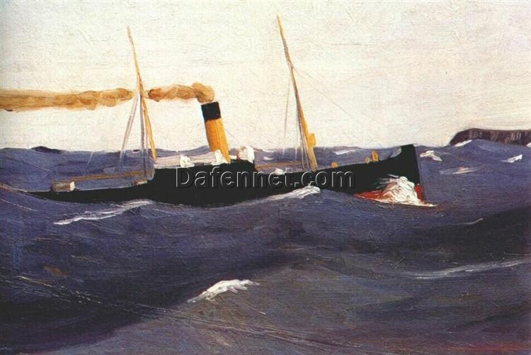 Buy Edward Hopper’s “Tramp Steamer” 1908 – Premium Oil Painting Reproduction | Custom Handcrafted Canvas Art