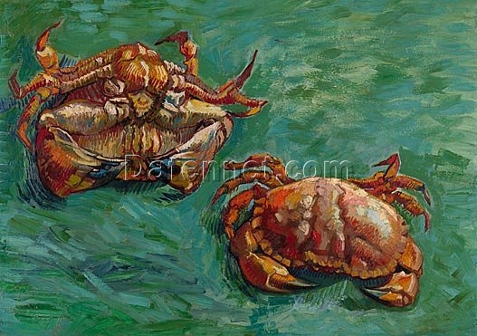 Van Gogh Two Crabs – 1889 Hand-Painted Oil Painting Reproduction from Dafen Village