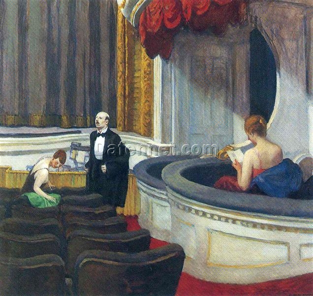 Two on the Aisle” by Edward Hopper – 1927 Oil Painting Reproduction | Beautiful Hand-Painted Canvas Artwork for Art Collectors