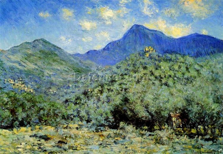 Claude Monet Valley Bouna near Bordighera (1884) – Authentic Hand-Painted Oil Painting Reproduction from Dafen Village Studio