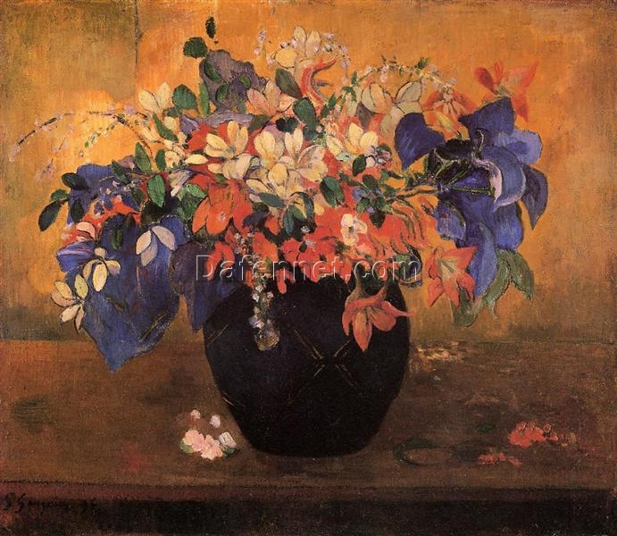 Paul Gauguin “Vase of Flowers” 1896 – Custom Oil Painting Reproduction