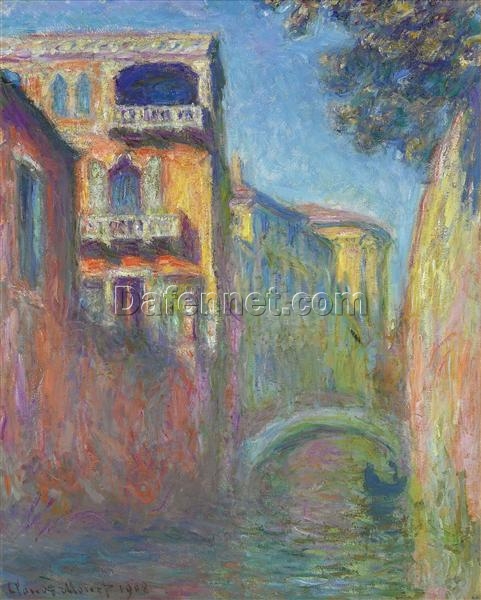 Claude Monet’s Venice, Rio de Santa Salute (1908) – Fine Art Oil Painting Reproduction by Dafen Village Studio