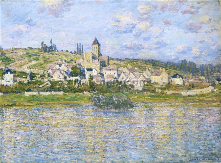 Authentic Oil Painting Reproduction of Claude Monet’s Vetheuil (1879) – Dafen Village Custom Art