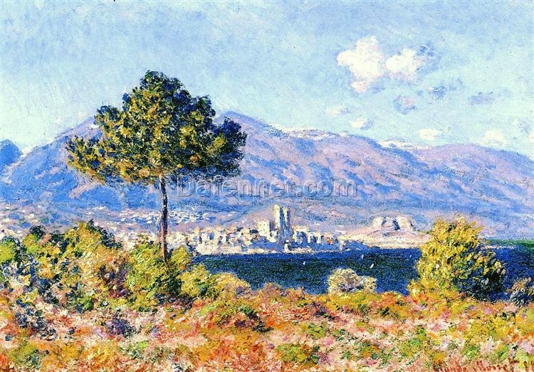 High-Quality View of Antibes from the Plateau Notre-Dame (1888) by Claude Monet – Dafen Village Custom Oil Painting Reproduction