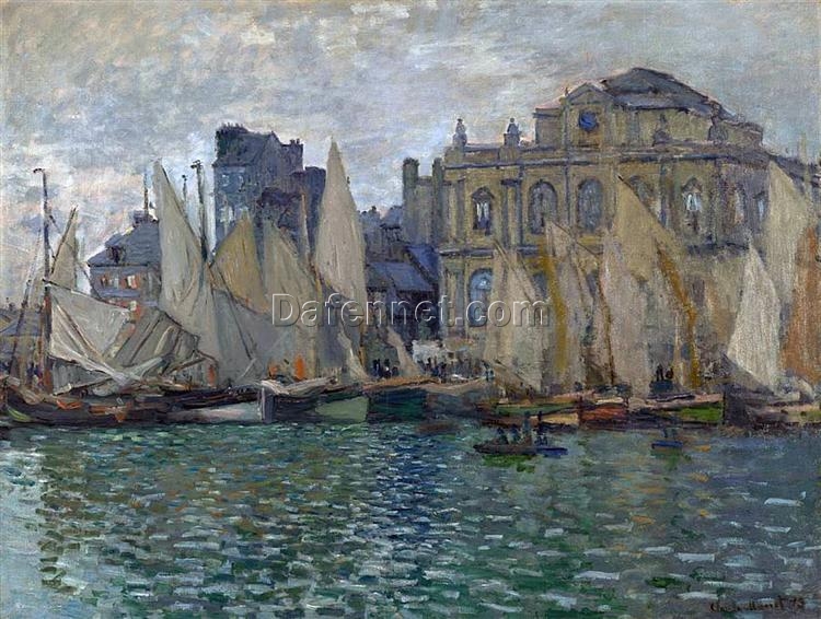 Handmade View of Le Havre by Claude Monet | 1873 Oil Painting Reproduction | Expertly Crafted in Dafen Village