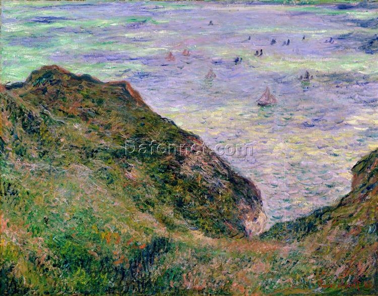 Claude Monet View Over the Sea (1882) Reproduction – High-Quality Seascape Oil Painting, Handmade by Dafen Village Studio Artists