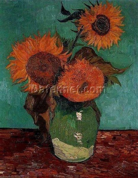 Vincent van Gogh 1888 Sunflowers – Stunning Hand-Painted Oil Painting Reproduction