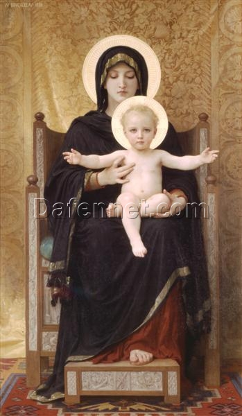 Reproduction of Bouguereau’s “Virgin and Child” | High-Quality Hand-painted Oil Art for Sale