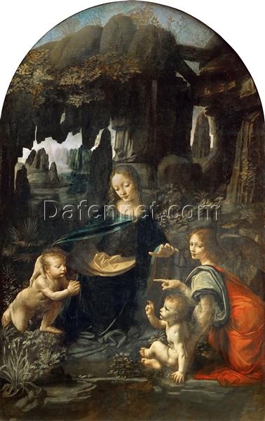 Buy Leonardo da Vinci’s “The Virgin of the Rocks” c.1483-1486 – High-Quality Reproduction of the Renaissance Masterpiece | Dafen Village Studios