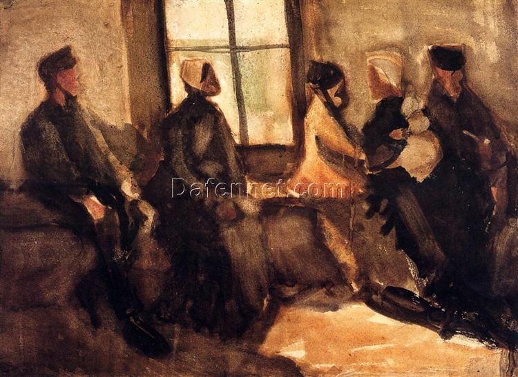 Vincent van Gogh’s Waiting Room (1882) – Authentic Oil Painting Reproduction for Art Lovers